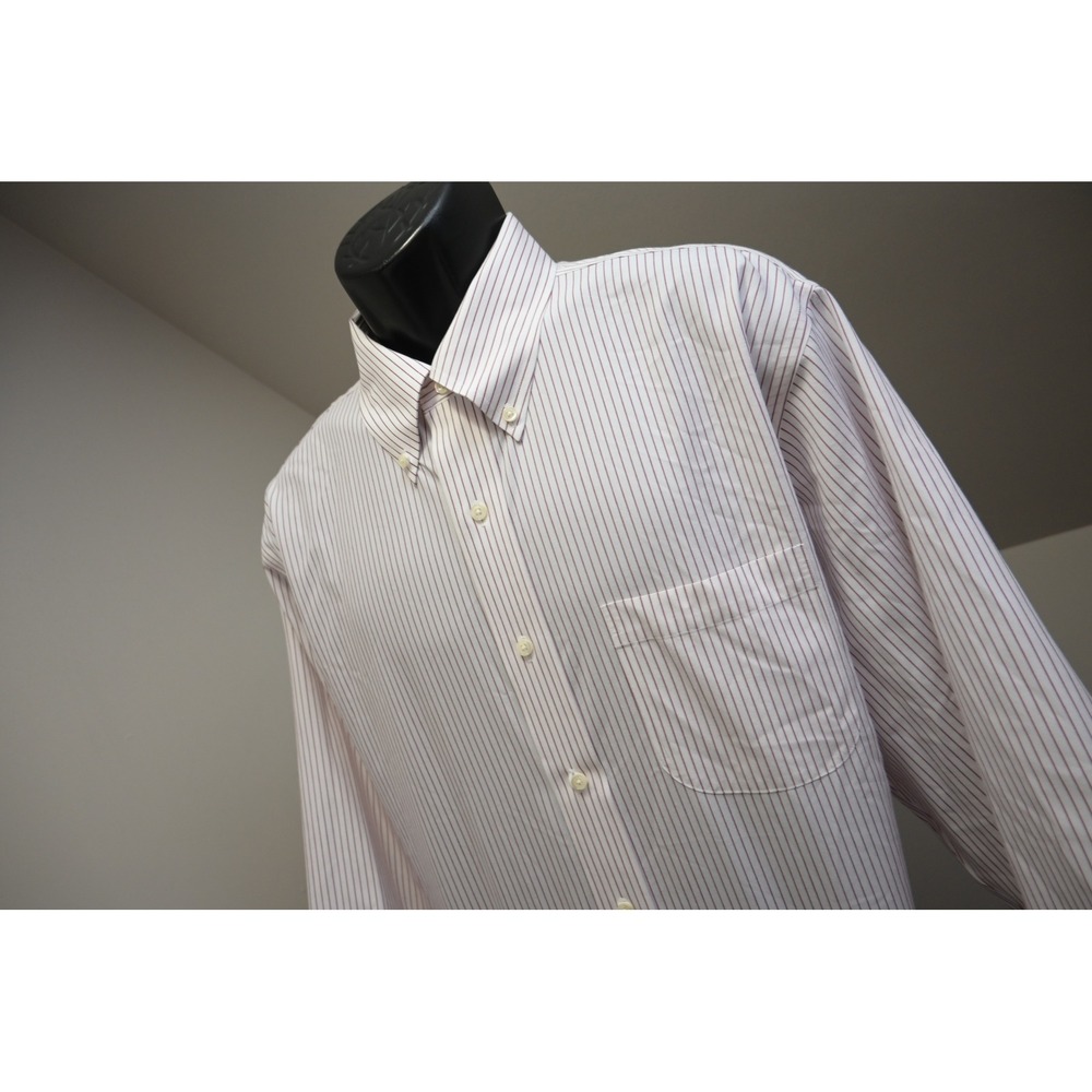Brooks Brothers Button Down Shirt Mens XL 17.5-34 Traditional Fit Striped EUC - Picture 3 of 10